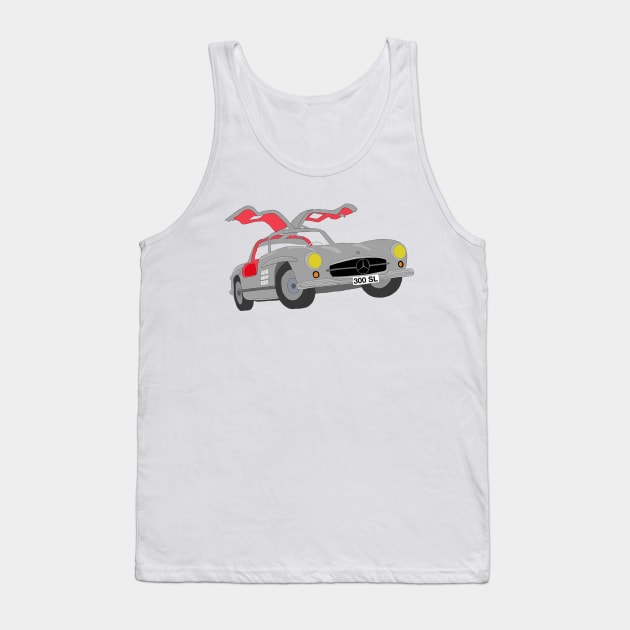 Mercedes 300 SL selfmade car Tank Top by Merlins Desings